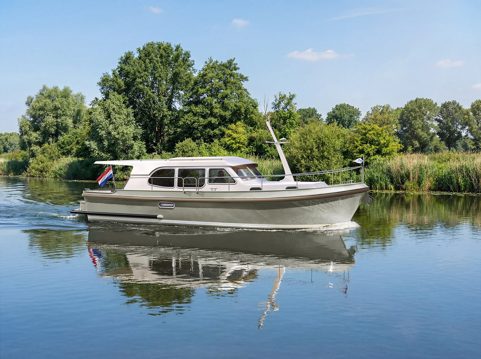 Linssen yachts available at short notice 2 Linssenyachts351 Sedan TerraTaupe lr