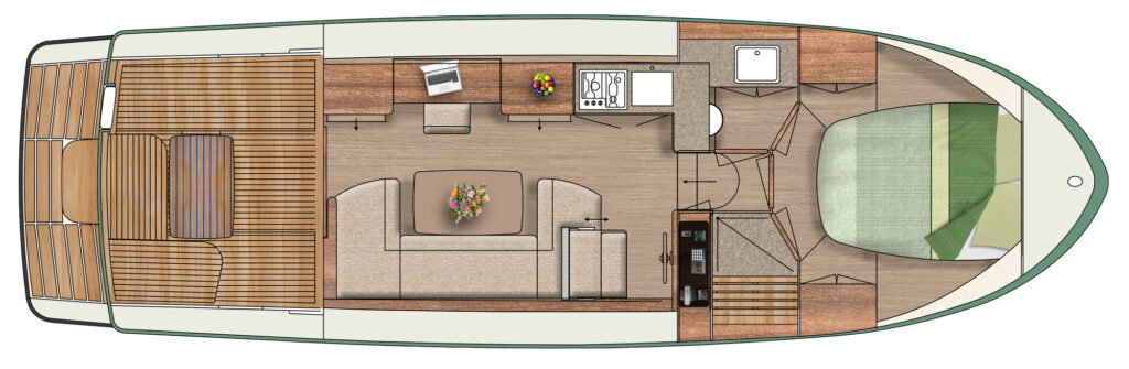 Linssen .1-Serie Grand Sturdy 35.1 Sedan Layout