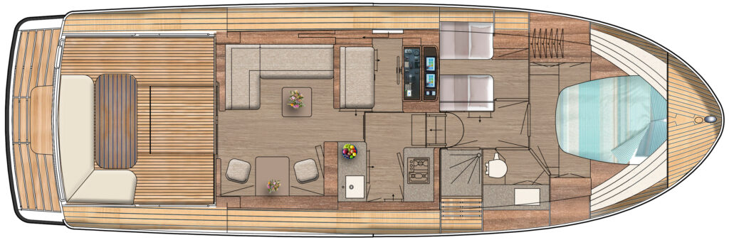 Linssen .1-Serie Grand Sturdy 40.1 Sedan Layout