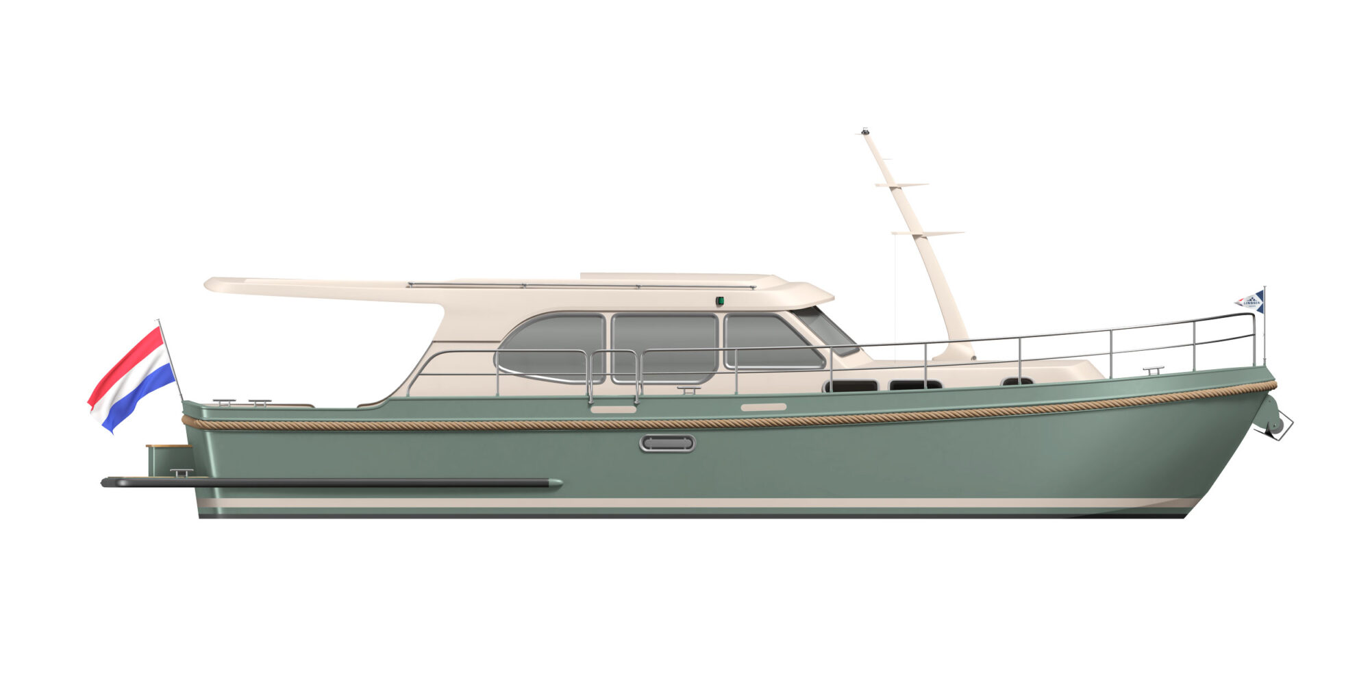 Linssen yachts available at short notice 1 Grand Sturdy 40.1 Sedan MysticGreen 1